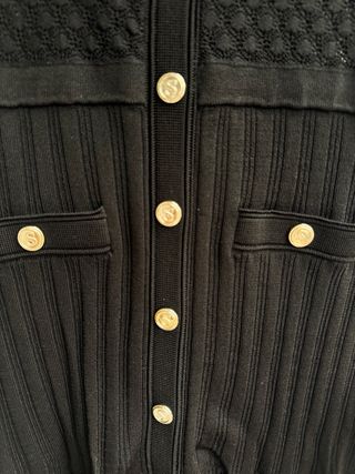 Vestido Sandro Negro Botones