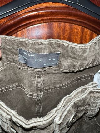 Pantalón Jean Hombre Verde Oliva