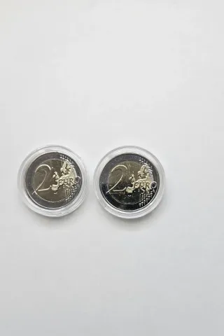 Pareja monedas Finlandia 2024 y 2025