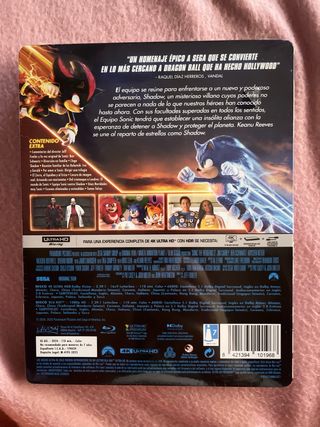 Sonic 3 Steelbook 4K + Blu-ray