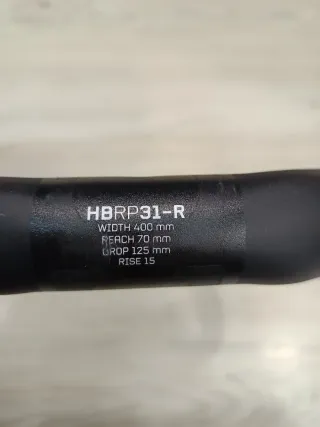 Manillar de bicicleta negro