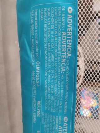 Barandilla antcaídas infantil Olmitos