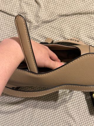 Borsa a spalla beige