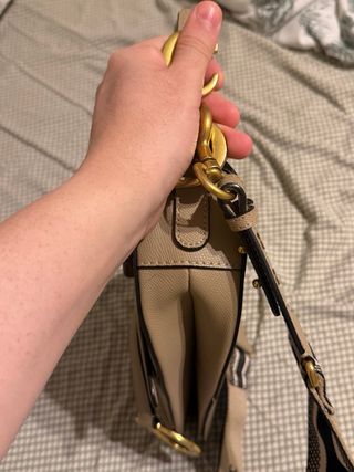 Borsa a spalla beige