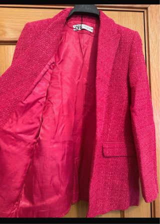 Blazer Zara Rojo Talla M