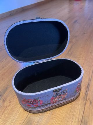 Caja decorativa vintage búhos