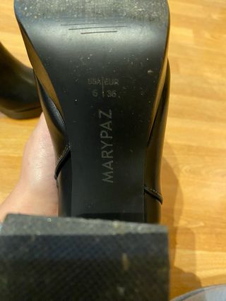 Botines negros Marypaz tacón plataforma