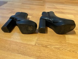 Botines negros Marypaz tacón plataforma