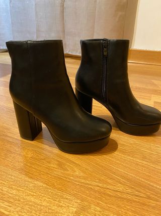 Botines negros Marypaz tacón plataforma