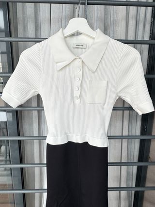 Vestido Sandro Blanco y Negro