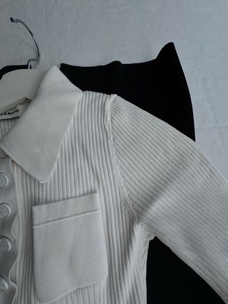 Vestido Sandro Blanco y Negro