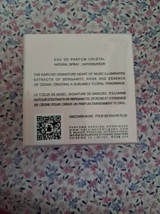 Eau de Parfum Narciso Rodriguez Cristal 30ml