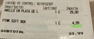 Caja regalo Pandora rosa con lazo