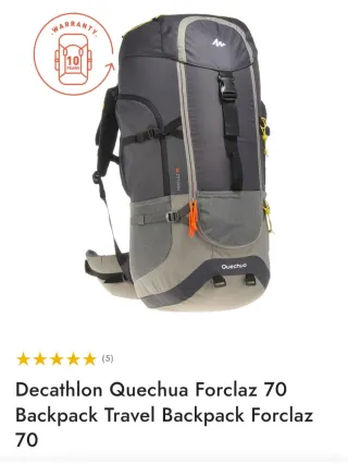 Mochila Quechua Forclaz 70