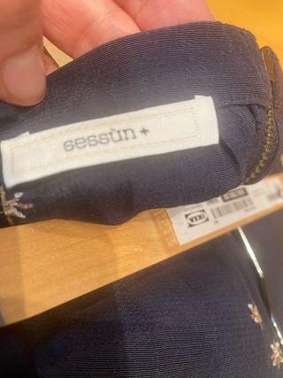 Falda Sessun azul con estampado