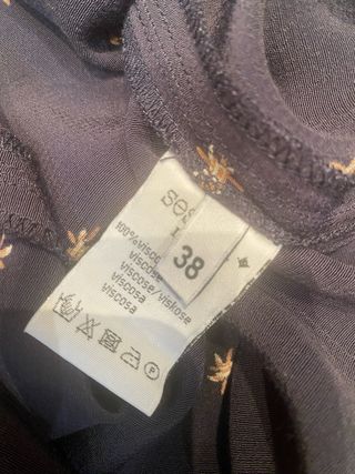 Falda Sessun azul con estampado