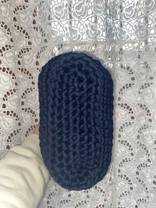 Pochette blu fatta a mano