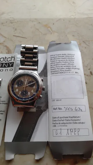 Swatch Irony Chrono Secret Agent YCS404