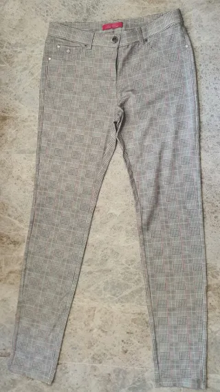 Pantalón cuadros mujer talla 42
