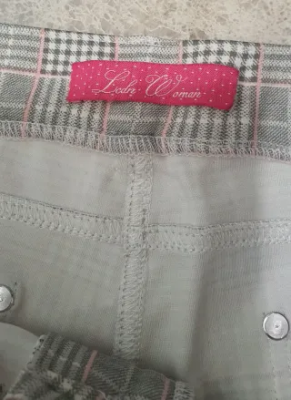 Pantalón cuadros mujer talla 42