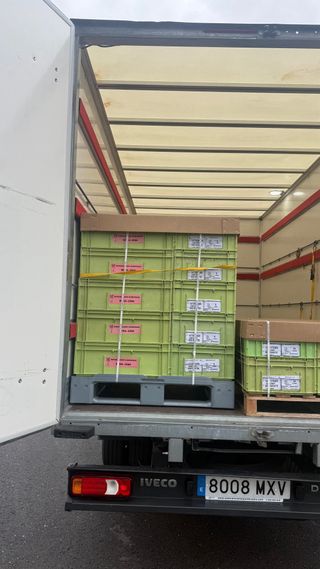 Transporte Paletizado con Plataforma Elevadora