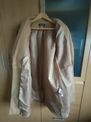 Abrigo de paño Camel