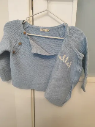 Jersey bebé azul 6-9 meses