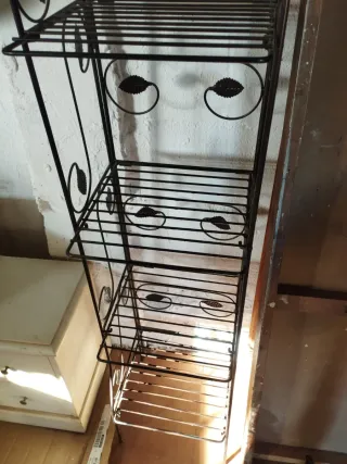 Estantería metálica forja plegable