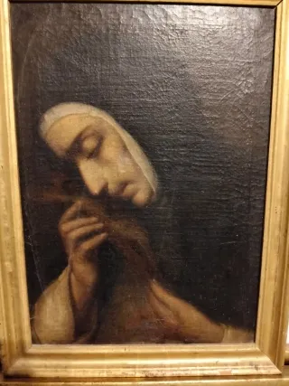 Sillas de enea verdes y beige