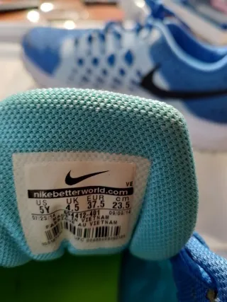 Zapatillas Nike Running Azul y Blanco