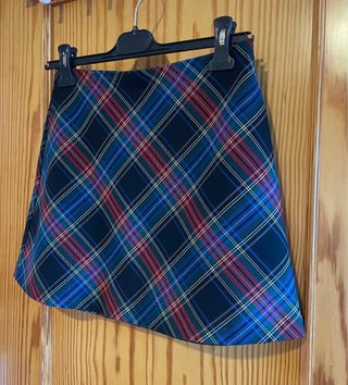 Conjunto Zara Camisa y Falda Cuadros