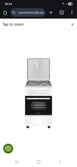 Cocina de gas butano