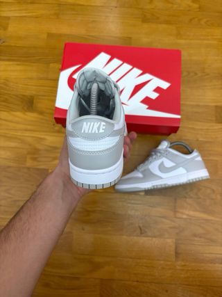 Zapatillas Nike Dunk Low Gris Blanco