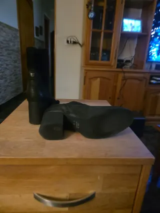 Botines de piel Salsa negros