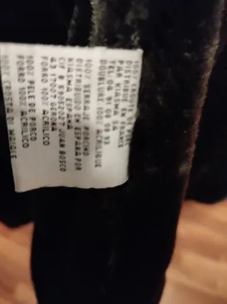 Chaqueta ante marrón con forro negro