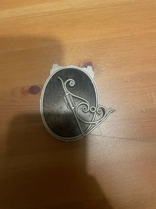 Recordatorio Virgen del Pilar sobremesa metal