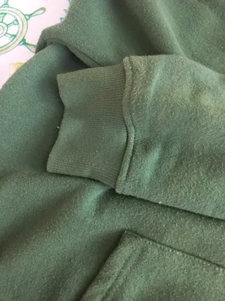 Sudadera polar hombre verde