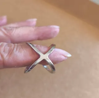 Anillo pañuelo plata