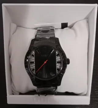Reloj Guess Negro y Plateado