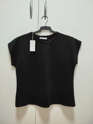 Camiseta negra básica nueva XL