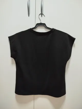Camiseta negra básica nueva XL