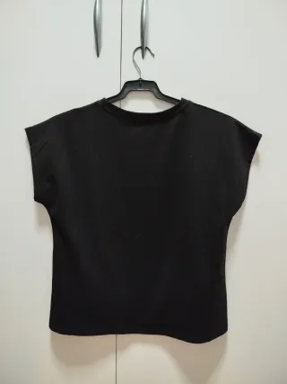 Camiseta negra básica nueva XL