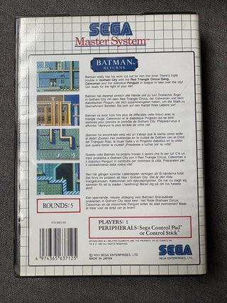 Batman Returns - Sega Master System (PAL) - Comple