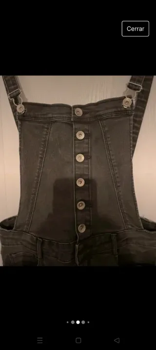 Mono vaquero negro largo Stradivarius