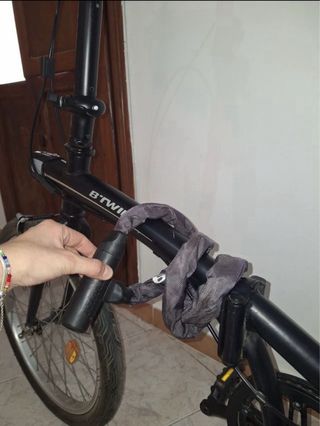 Bicicleta plegable Btwin Tilt100 Negra