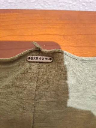 Camiseta BSB mujer lentejuelas verde