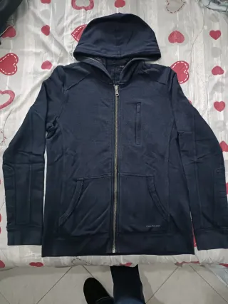 Felpa Calvin Klein Jeans con cappuccio e cerniera