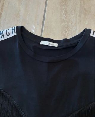 Vestitino nero con frange