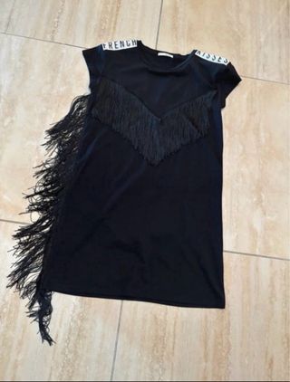 Vestitino nero con frange