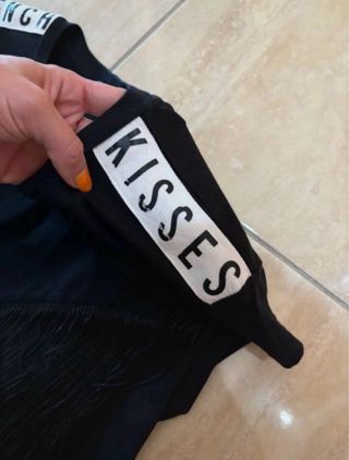 Vestitino nero con frange